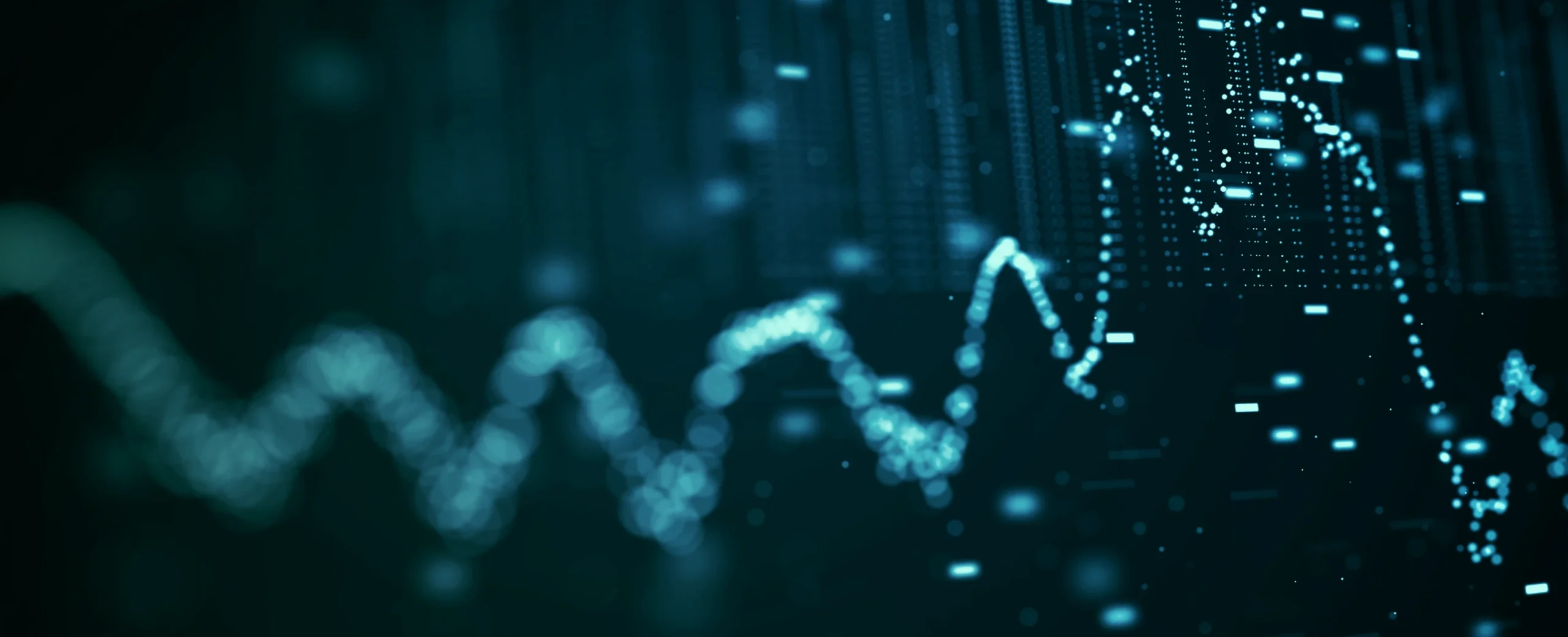 Abstract chart and data visualisation banner